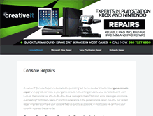 Tablet Screenshot of consolerepairs.org.uk